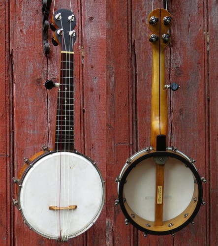 Oscar Schmidt Piccolele Piccolo 040 - Mini 21" Vintage 5 String Banjo