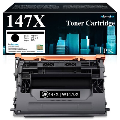 Compatible W1470X 147X Black Toner with Chip for HP M610n M611dn, MFP M635h