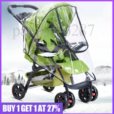 Universal Baby Pushchair Stroller Raincover Clear Rain Cover Pram Buggy Window