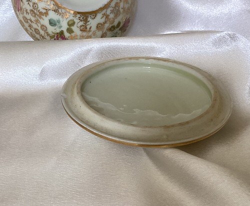 LIMOGES France Round Trinket Box STUNNING 🌷 10x4cm - Picture 4 of 12