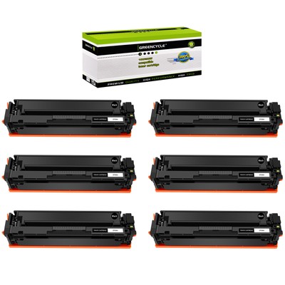 6PK Black CF500A 202A Toner Fits for HP Color LaserJet Pro M254dn M254nw Printer