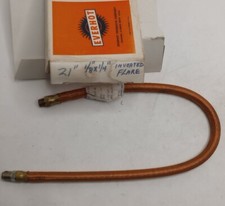 Everhot 21-inch 1/8" x 1/4" Inverted Flare Flexible Gas Line Made in USA