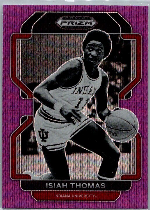 2022 Panini Prizm Draft Picks #18 Isiah Thomas Purple Wave