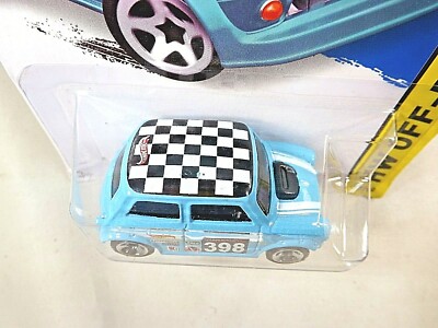 2015 Hot Wheels #80 HW Off-Road/Road Rally MORRIS MINI Aqua