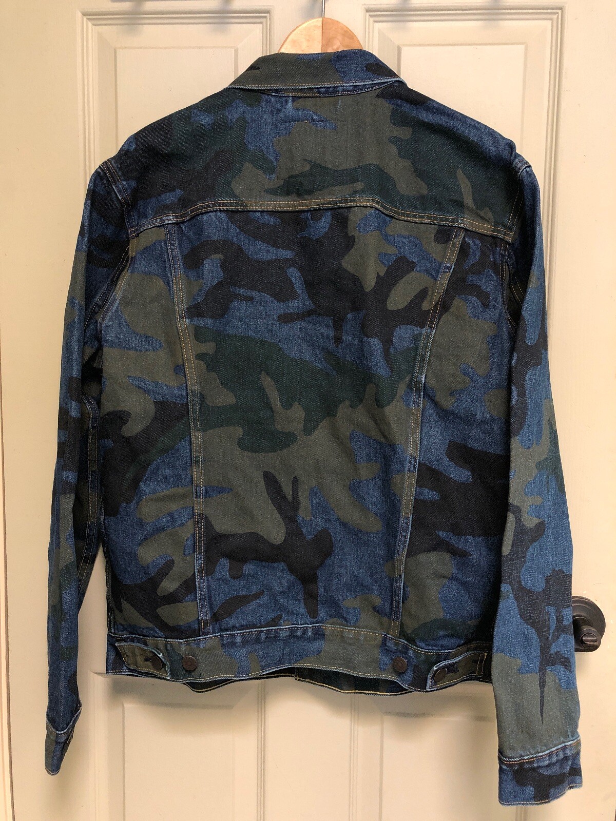 camo jean jacket mens