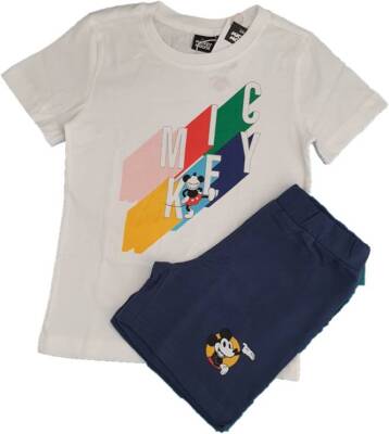 Mickey Mouse Schlafanzug Jungen Shorty Pyjamaset Gr. 110/116