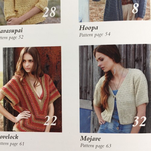 Rowan Summer Textures Ladies Vest Top Sweater Cardigan Light Knitting Patterns - Picture 5 of 12