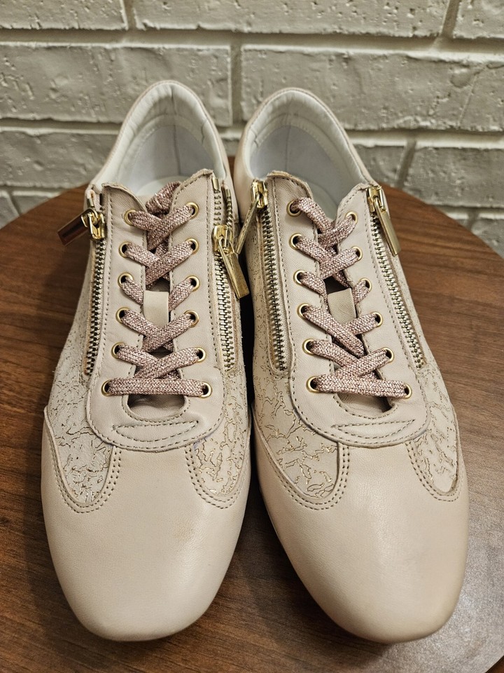 Amalfi Women's US 9.5 PEACH Miniera Double Zip Fedro Low Top Sneaker ...