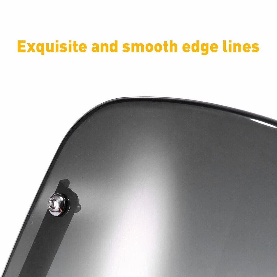 Faro Redondo 5"-7" Moto Parabrisas Parabrisas Negro Universal Para Honda Foto 4 de 4