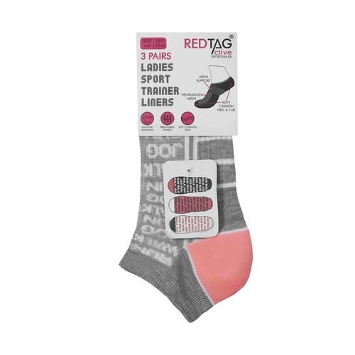 Womens Trainer Socks 48 Heel Toe Cushioned Ladies Sports Gym Yoga