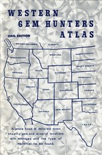 Western Gem Hunters Atlas 1998 *Maps Rocks Stones Minerals Geodes Crystals