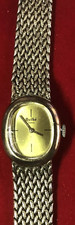 belle montre vintage en argent tressé de la marque Quilbé, bijou 50's-60's!