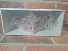 Mardi Gras Venetian Jester Joker Crafted Masquerade Carnivale Half Face Mask