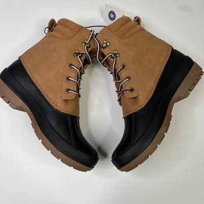 Goodfellow Duck Boots Mens 8 Tan Brown Atley Lace Up Water  display picture 1