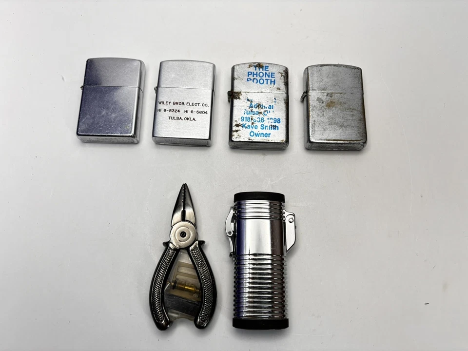Vintage Lighter Lot of 5 Antique Lighters Plier Shaped UNIQUE - Image 2 of 4
