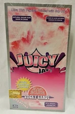 2X Box JUICY JAY'S Superfine 1 1/4 Rolling Papers Sticky Candy 48 Packs Total