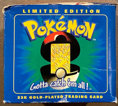 pokemon gotta catch'em all 23k gold plated trading card Togepi Gold-plated Cards by Burger King Toys Never opened I have one. Unfortunately still