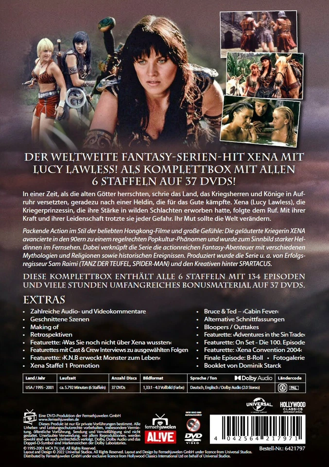 Xena - Die Kriegerprinzessin (Warrior Princess), Alle 6 Staffeln DVD-Komplettbox - Bild 2 von 4