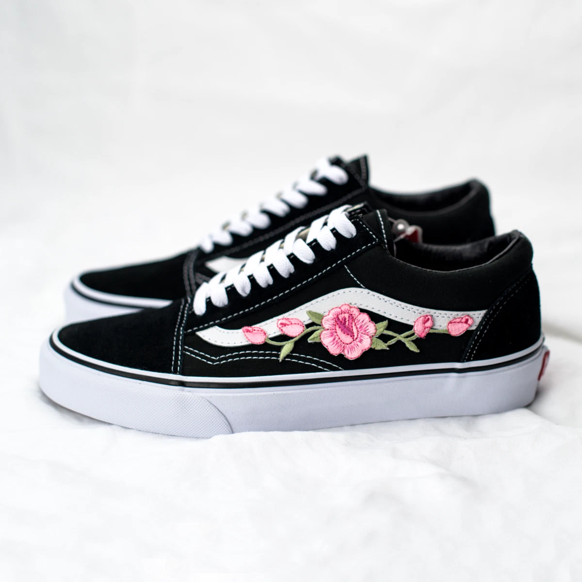 SKOOL CUSTOM PATCH [EUR 34.5-48] UNISEX FLOWER SNEAKER | eBay