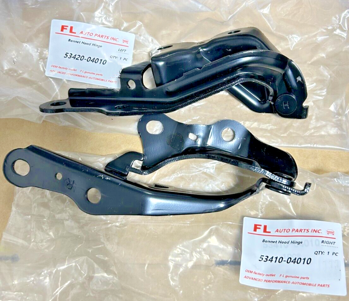 3rd Gen Tacoma Hood New Pair Of Hood Hinges (LH & RH) For 2005-2015 Toyota Tacoma - Black Painted Steel Black Steel Hinge - Foto 7