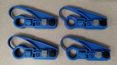 (4) Strip Prep Tools RG59 RG6 RG7 RG11 UTP PPC SNS Belden Gilbert NOB