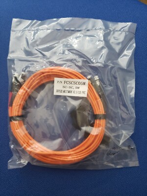 FCSCSC05M SC to SC 5M (16.40ft) 62.5/125 OM1 Duplex MMF patch optical cable