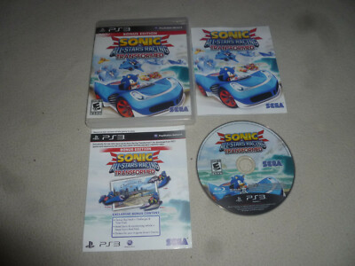  PLAYSTATION 3 PS3 GAME SONIC ALL STARS RACING TRANSFORMED SEGA BONUS EDITION