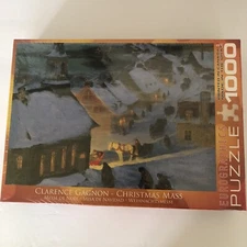 Clarence Gagnon Christmas Mass Jigsaw Puzzle Eurographics New Sealed Church
