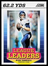 Ryan Tannehill 2024 Panini Score Football League Leaders Tennessee Titans NFL