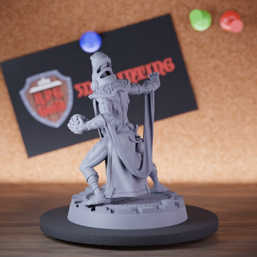 Warlock Astronomer Miniature Boss Mini Dungeons and Dragons Mini DnD 5e TTRPG - Video 1 of 1