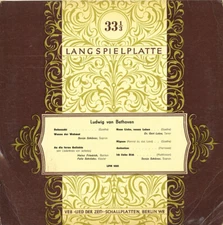 BEETHOVEN Songs Lied SCHONER FRIEDRICH LUTZE ETERNA LPM-1001 GW1 White Lbl 10"