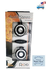 New PIXXO Stereo Headphone Mic, Volume Control, Wired 3.5mm Jacks for PC/laptop