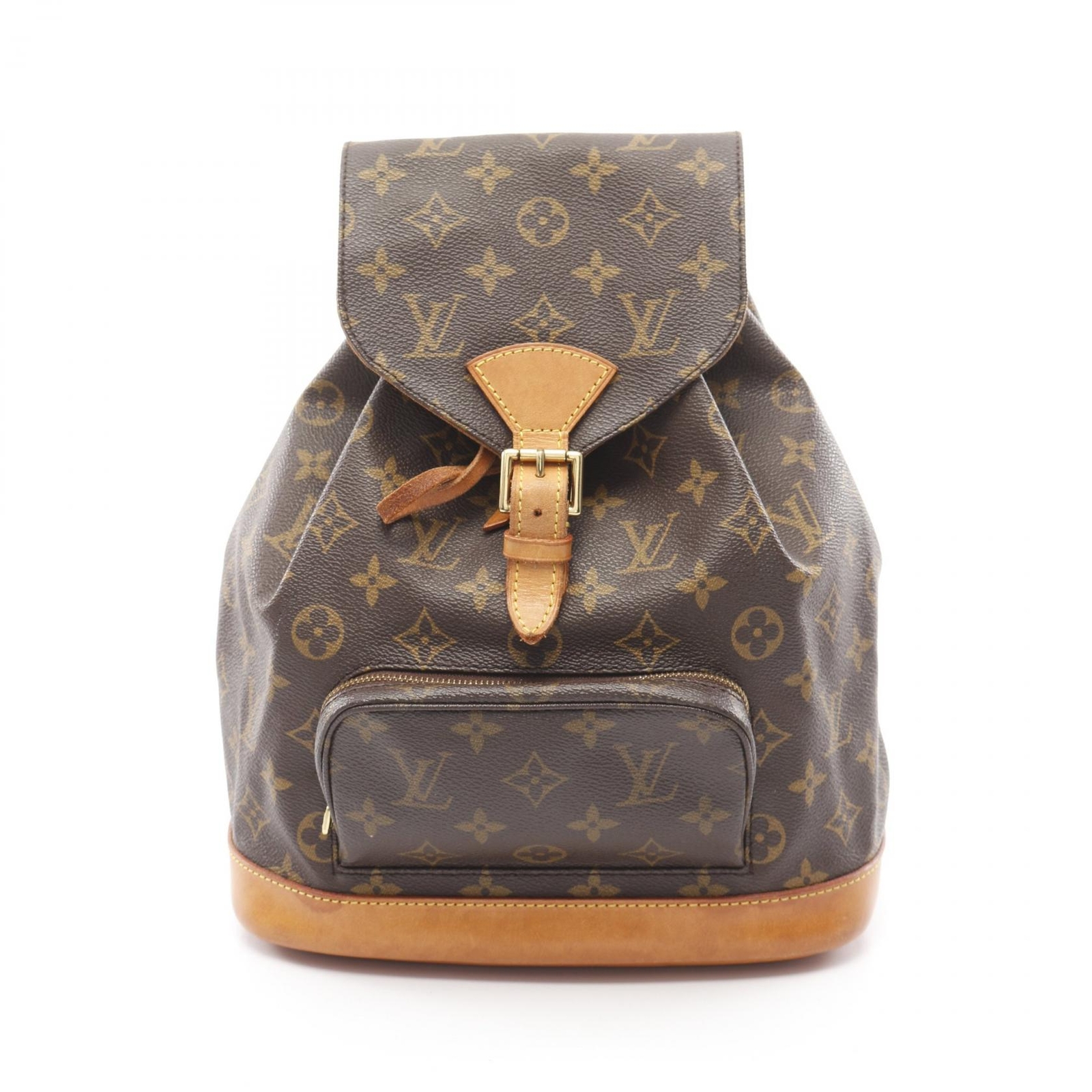 LOUIS VUITTON Monogram Montsouris MM Backpack M51136 Brown Pre-Owned for Women