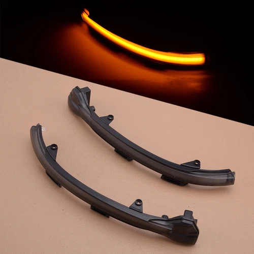 Sequential Side Mirror LED Turn Signal Light Smoke For VW Golf MK7 GTI R MK7.5