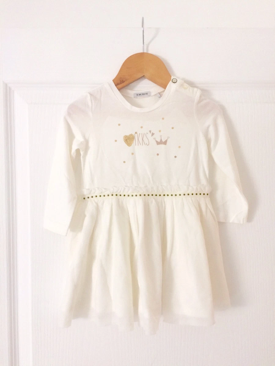 Robe Bébé Fille Ikks 6 Mois - Coton Brique/rouge - été - Style évasé - Occasion Très Bon état