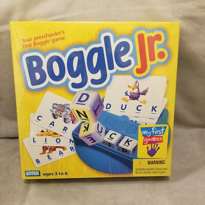 Hasbro Jr. Collection Hasbro Boggle Jr Board Game Preschool Ages 3-6 Education family fun ...