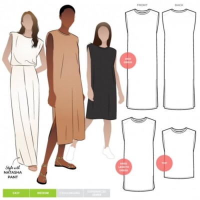 Style Arc Schnittmuster Kirby Kleid & Top Damen Größen 4-16