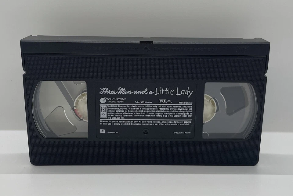 Three Men And A Little Lady VHS 1990 Steve Guttenberg Tom Selleck Ted Danson Foto 3 de 3
