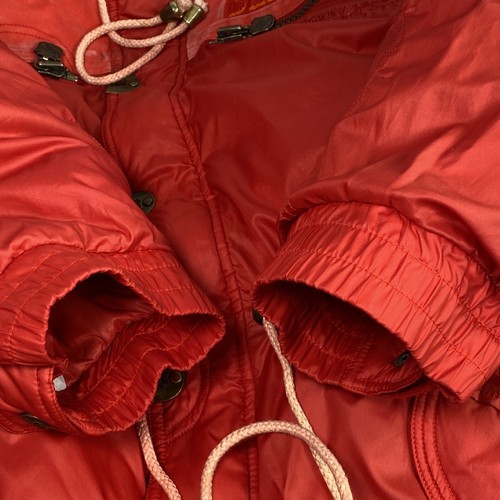 Chicago Blackhawks CAMPRI TEAMLINE Long Puffer Down Jacket Size L Vintage 90s - Picture 11 of 24