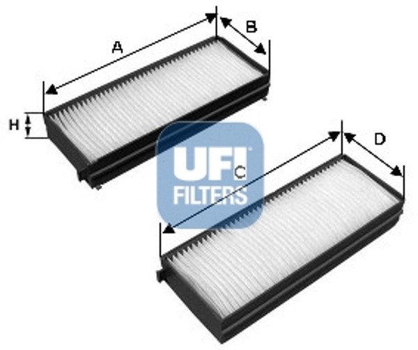 UFI Innenraumfilter 53.142.00 Partikelfilter FüR Rezzo Chevrolet Daewoo U100-image