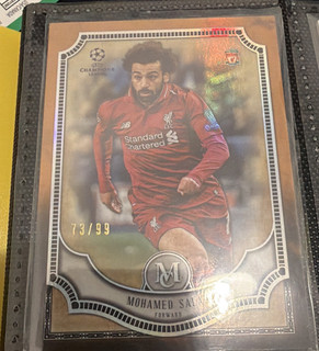 Topps Museum Collection UCL 2018 19 Mohamed Salah Liverpool FC Card #35