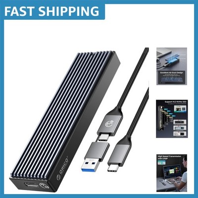 High-Speed M.2 NVMe SSD Adapter - 10 Gbps USB 3.1 Case for Up to 8TB Storage