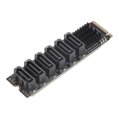 M.2 NVME PCI-E PCIE X4 X8 X16 to 6 Port 3.0 SATA Adapter Card Riser ASM11667303