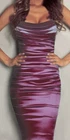 SALE $5,500 GORGEOUS! Dolce & Gabbana Italy Silk Dark Pink Dress Size 42 US M