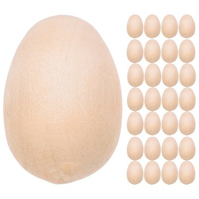 150 Pcs Simulationsei Für Party Party-eier-dekorationen Aus Holz