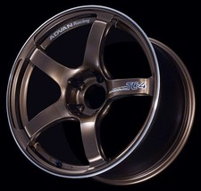Advan Tc4 17x8.5 50 5x114.3 Racing Umber Bronze And Ring Wheel