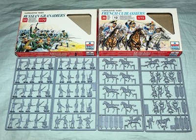 ESCI ERTL Napoleonic Wars French Cuirassiers + Russian Granadiers 2 Sets 1:72