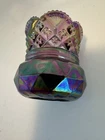 Czarina Pattern Signed Fenton Purple Toothpick Holder