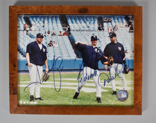Derek Jeter, Jorge Posada & Jason Giambi Signed 8x10 Autographed Framed Photo