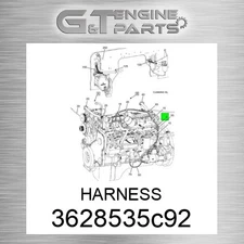 3628535C92 HARNESS fits INTERNATIONAL TRUCK (Surplus Open Box)